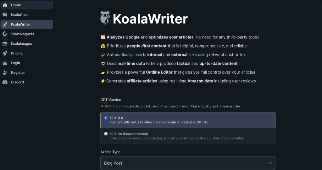 What is koalawriter ai